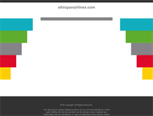 Tablet Screenshot of ethiopanairlines.com